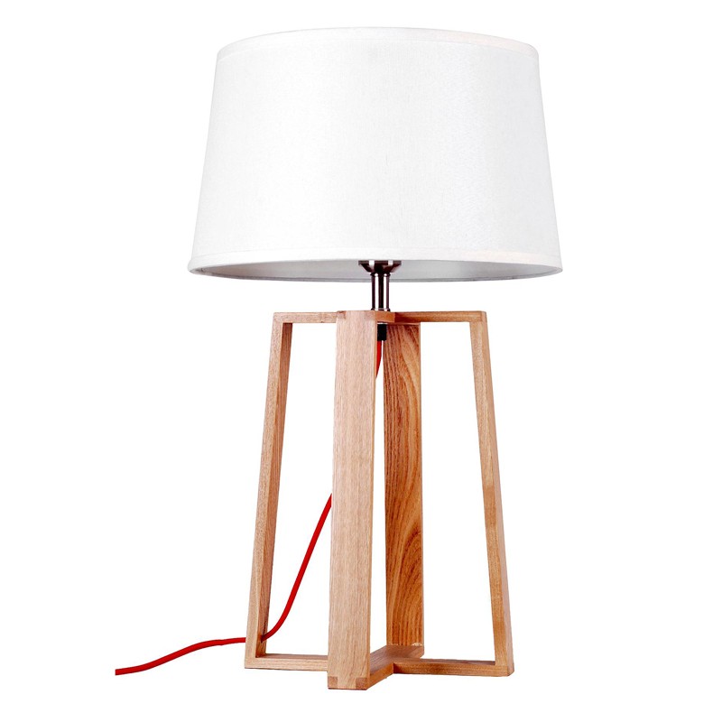 wooden side lamp