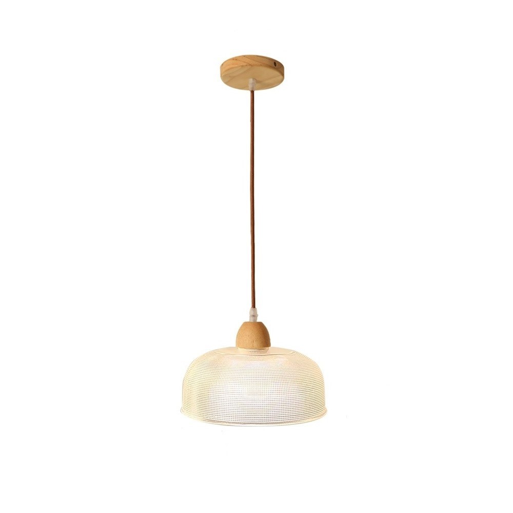 white timber pendant light