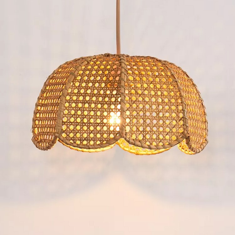 woven rattan ceiling light